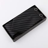 Black Stripes Woven Poly Tie Hanky Cufflinks Gift Box Set gift for him WISE Necktie set WH1021