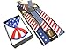 2BU PATRIOTIC USA FLAG Suspenders And Matching Bow tie Set