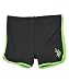U.S. Polo Assn. "Be Right Over" Running Shorts (Sizes 4 - 6X) - black, 5
