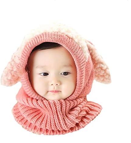 Balaladress Winter Baby Kids knitted beanie Coif Hood Scarf Hats