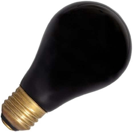 Smart Electric 110 Emergency Flasher 60-watt Blacklight Smart Alert Bulb with Standard Base Socket, Black