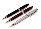 CCM®2 in 1 Capacitive Stylus and Ballpoint Pen For The New IPAD 3 , iPad 3rd Generation, iPad, iPad 2, Kindle Fire, Samsung Galaxy Tab 10.1, Galaxy Tab 7 inch Plus, Samsung Galaxy Tab 2 (7-Inch, Wi-Fi), Kindle Touch, Galaxy Note, Samsung Fascinate, Galaxy Nexus (Verizon) , Galaxy SII, Samsung Focus, Samsung Infuse 4G , Samsung Captivate and Touchscreen Tablets (Set of 3, Black, Silver, Red)