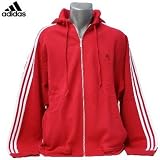 Sports : Adidas 3SA Hooded Kapuzensweatjacke -rot-