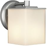 Midnight Contemporary Silver Outdoor Wall Fixture - 5 inches wide