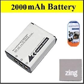 Fujifilm FinePix SL300 Digital Camera Battery - NP-85 Battery + LCD Screen Protectors + Micro Fiber Cleaning Cloth