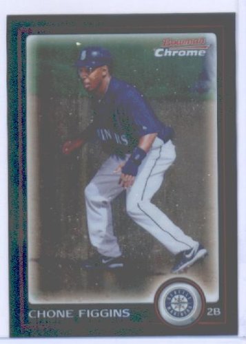 2010 Bowman Chrome Baseball Card # 178 Chone Figgins - Seattle Mariners - MLB Trading Card in Screwdown Case