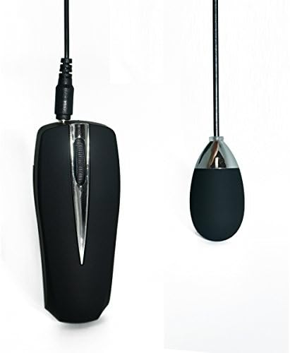 Ladior Multi Frequency Love Egg Vibrator, Mini Bullet Vibe Wired Massager Female Masturbator Vibration (Silvery)