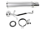 GY6 150cc Scooter Moped Performance Exhaust Muffler Kit Silver