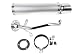 GY6 150cc Scooter Moped Performance Exhaust Muffler Kit Silver