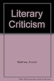 Literary criticism of Matthew Arnold