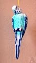 Blue Bird Hanging Indoor Outdoor Ornament Tropical Decoration
