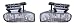 EAGLE EYES PAIR SET RIGHT & LEFT DRIVING FOG LIGHTS LAMPS