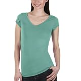 Juniors' Mossimo Supply Co. Short-Sleeve V-Neck Tee - Aqua Chrome at Moss Sup Co