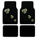 Yellow Butterfly Front & Rear Carpet Car Truck SUV Floor Mats