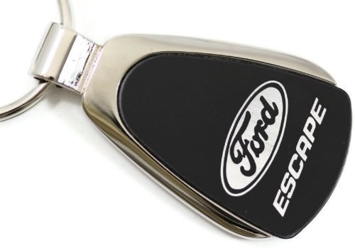 Ford Escape Black Teardrop Key Fob Authentic Logo Key Chain Key Ring Keychain Lanyard