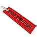 Remove Before Flight Key Chain - Red/Black
