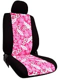 CUSTOM Chevy Traverse Seat Covers - THIRD ROW FULL SET: 60/40 Split Back and Bottom w/ headrests (2009-2009) - Neo-Sport Hawaiian Pink - Made in the USA