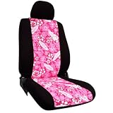 CUSTOM Smart Car ForTwo Seat Covers - FRONT FULL SET: High Back Buckets (2008-2009) - Neo-Sport Hawaiian Pink - Made in the USA