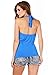 ANGVNS Women's Fashion Halter Sleeveless Pleated Deep V-Neck Sexy Tops Blouse