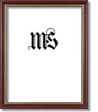 8.5x11 8.5 x 11 Frame for Picture Photo or Diploma, Brown and Gold, style #608