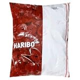 Haribo Gummi Candy, Strawberry Licorice Wheels, 5-Pound Bag