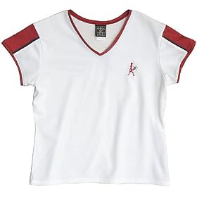 Buy Ladies Balle de Match Courtside V-Neck Top-White Brick by Balle de Match