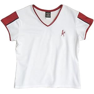 Buy Ladies Balle de Match Courtside V-Neck Top-White Brick