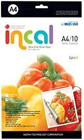 10 Incal/ Waterslide decal paper for Laser White pack 8.5X11in★Made in Korea (10sheets in pack)