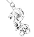 Beltane Sterling Silver Dragon Celtic Birth Charm Pendant for April 24 - May 16
