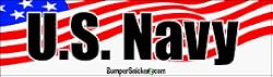 U.S. Navy - patriotic bumper stickers (Medium 10x2.8 in.)