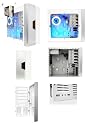 Raidmax X1 Gaming Case W/ 450 W Power Supply ATX-909W - White
