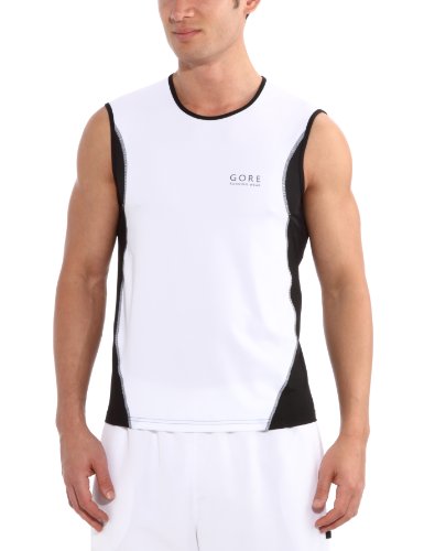 GORE RUNNING WEAR Herren/uni Tank Top AIR, white/black, M Preisvergleich