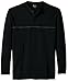 Haggar Men's Big-Tall Long Sleeve 2 In 1 Flat Back Rib Knit Henley