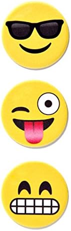 iDecoz Sticky Cleaner Emoji Pack 3-in-1 Microfiber Screen Cleaner Sticker for iPhones, Smartphones, Tablets &amp; Touchscreens For All Electronic Devices.