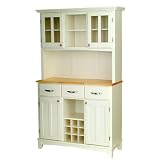 Buffet with 2-Door Hutch - White Natural