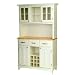 Kitchen & Housewares : Buffet with 2-Door Hutch - White/ Natural
