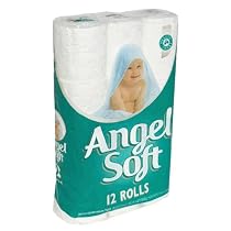 Angel Soft Bathroom Tissue, 2-Ply, Unscented, 12 rolls
