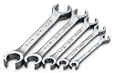 SK 381 SuperKrome 5 Piece 6 Point 1/4-inch to 7/8-Inch Flare Nut Wrench Set