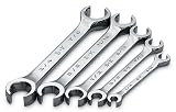 SK 381 SuperKrome 5 Piece 6 Point 1/4-inch to 7/8-Inch Flare Nut Wrench Set