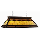 Billiard Table Light with Knocked Down Frame in Filigree