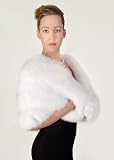 Fur Cape - White Fox Fur Cape