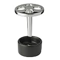 Black/Chrome Louie Toothbrush Stand