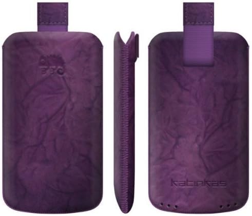 Katinkas Premium Leather Case for Nokia C7 Washed - 1 Pack - Retail Packaging - Purple (401874)