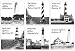 Kitchen & Housewares : Lighthouses of the Southern Atlantic - Set of Six Magnets