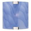 Nimbus-Clouded Glass Wall Sconce - Blue