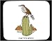 Mouse Pad with cactus, wren, bird