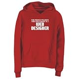 Sweatshirt Woman Red " This Sweatshirt Is Am Web Designer " Occupations