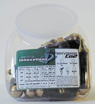 Genuine Innovations 12 Gram Non-Threaded CO2 Cartridge - 50 Pack