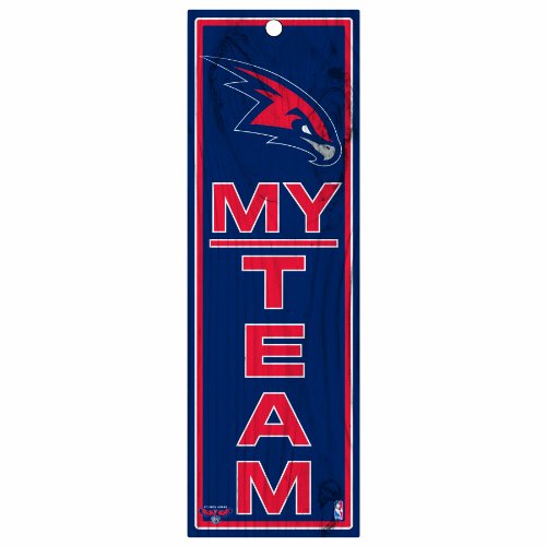 NBA Atlanta Hawks 4-by-13 Wood My Team Sign