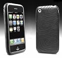 Black rubber case & screen protector Accessories for apple iPhone 3G